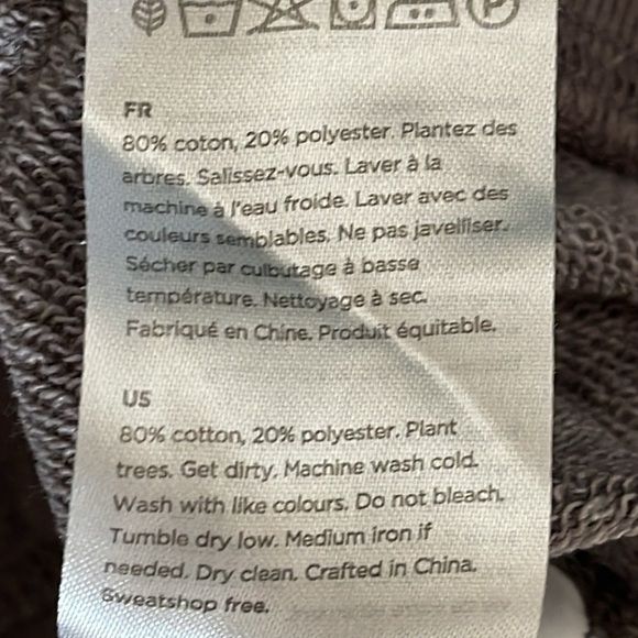 Tentree Zip up hoodie Size Medium Grey/Purple - Picture 11 of 11